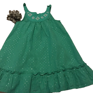 GYMBOREE l green dress size 5t EUC